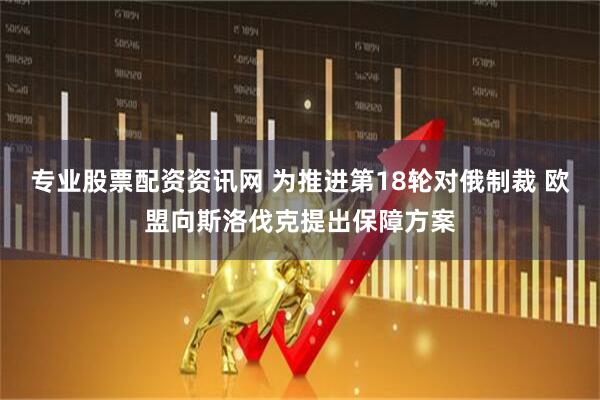 专业股票配资资讯网 为推进第18轮对俄制裁 欧盟向斯洛伐克提出保障方案